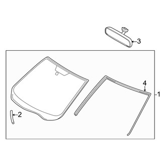 Mazda OE - Windshield - Glass