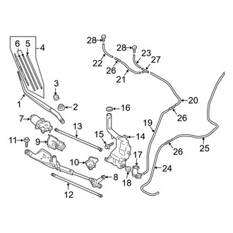 Mazda OE - Windshield - Wiper & Washer Components (Sport / Touring)
