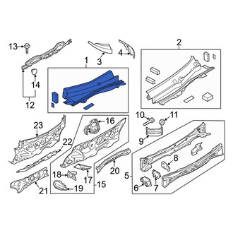 Mazda OE - Right Cowl Cover