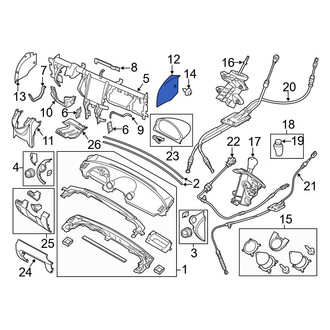 Mazda OE - Right Instrument Panel Trim Panel