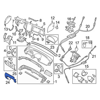Mazda OE - Right Instrument Panel Trim Panel