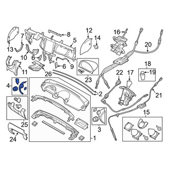 Mazda OE - Left Instrument Panel Side Cover