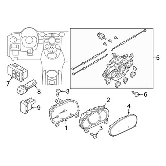 Mazda OE - Instrument Panel - Cluster & Switches