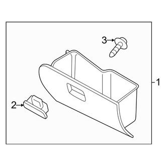 Mazda OE - Instrument Panel - Glove Box