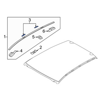 Mazda OE - Front Left Roof Molding Cap