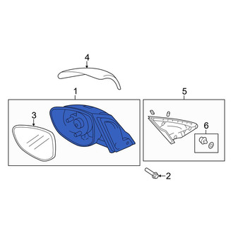 Mazda OE - Front Left Door Mirror