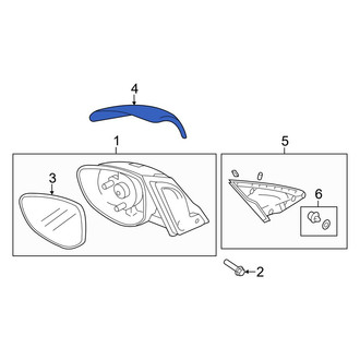 Mazda OE - Front Left Door Mirror Cover