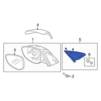 Mazda OE - Front Left Door Mirror Trim Ring