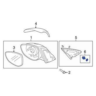 Mazda OE - Door Mirror Cover Clip