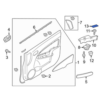 Mazda OE - Front Left Door Window Switch Bezel Cap