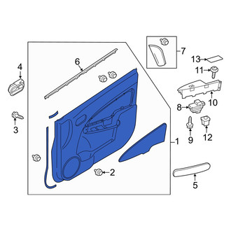 Mazda OE - Front Left Inner Door Interior Trim Panel