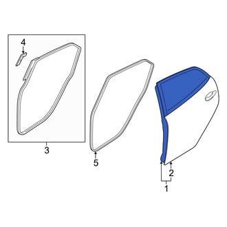 Mazda OE - Rear Left Door Shell