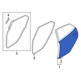 Mazda OE - Rear Left Outer Door Outer Panel