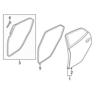 Mazda OE - Rear Door - Door & Components