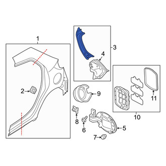 Mazda OE - Left Body C-Pillar