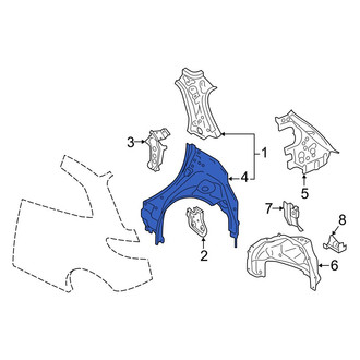 Mazda OE - Rear Left Upper Inner Quarter Panel