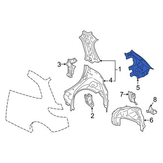 Mazda OE - Left Quarter Panel Reinforcement