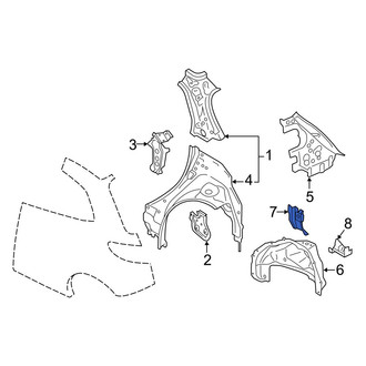 Mazda OE - Left Quarter Panel Reinforcement