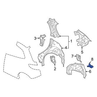 Mazda OE - Left Quarter Panel Reinforcement