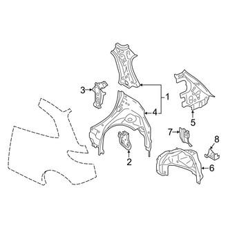 Mazda OE - Quarter Panel - Inner Structure