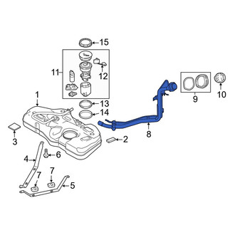 Mazda OE - Upper Fuel Tank Filler Neck