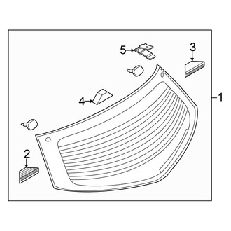 Mazda OE - Lift Gate - Back Glass