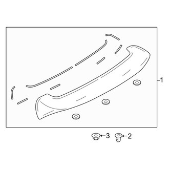 Mazda OE - Lift Gate - Spoiler