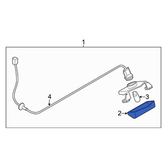 Mazda OE - Rear License Plate Light Lens