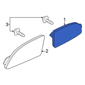 Mazda OE - Rear Right Reflector Panel