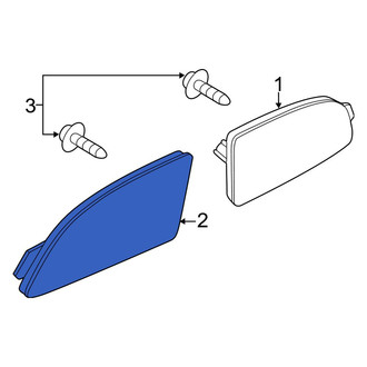Mazda OE - Rear Left Reflector Panel