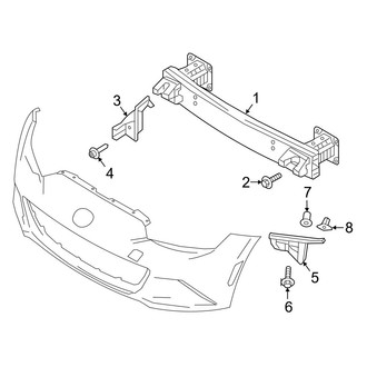 Mazda OE - Front Bumper & Grille - Bumper & Components (Bumper Support)