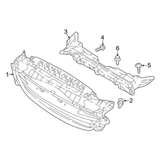 Mazda OE - Front Bumper & Grille - Grille & Components