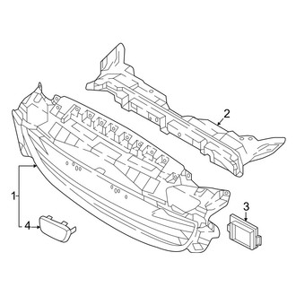 Mazda OE - Front Bumper & Grille - Grille & Components