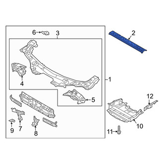 Mazda OE - Front Lower Radiator Support Tie Bar