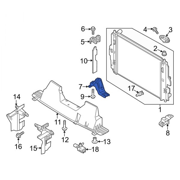 Radiator Mount Bracket