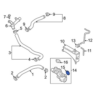Mazda OE - Engine Coolant Outlet Gasket