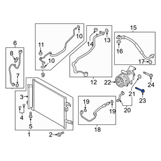 Mazda OE - Lower A/C Compressor Bolt
