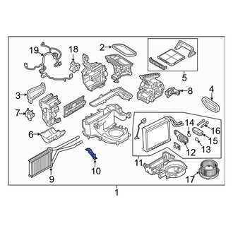 Mazda OE - Heater Core Access Cover