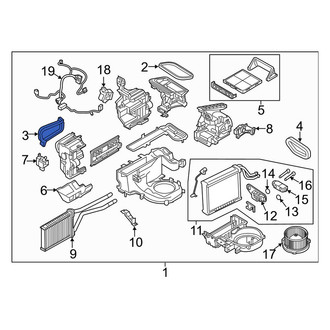 Mazda OE - HVAC Heater Core Seal