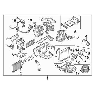 Mazda OE - Air Conditioner & Heater - Evaporator Components