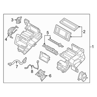 Mazda OE - Air Conditioner & Heater - Heater Components