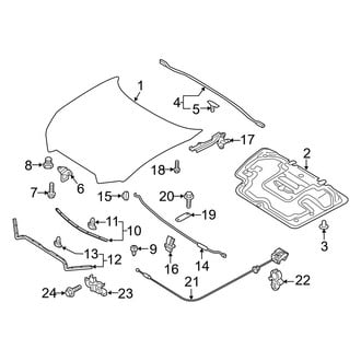 Mazda OE - Hood & Components