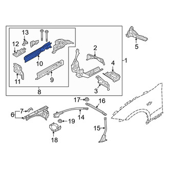 Mazda OE - Front Left Inner Frame Side Member