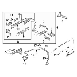 Mazda OE - Fender - Structural Components & Rails