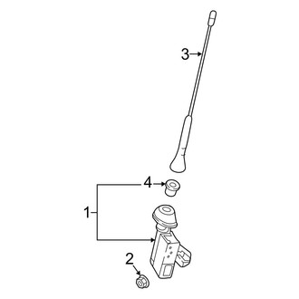 Mazda OE - Electrical - Antenna (Standard Antenna)