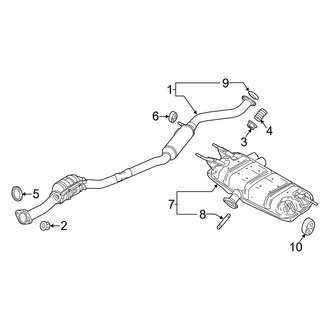 Mazda OE - Exhaust System - Exhaust Components