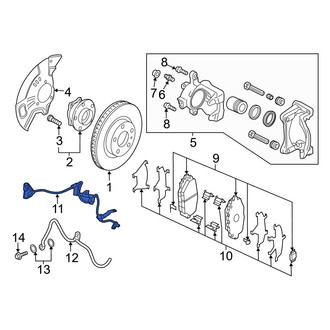 Mazda OE - Front Left ABS Wheel Speed Sensor