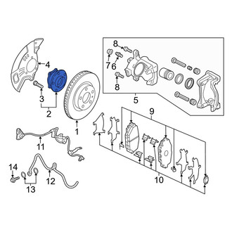 Mazda OE - Front Wheel Bearing and Hub Assembly