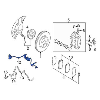 Mazda OE - Front Right ABS Wheel Speed Sensor