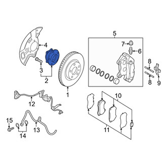 Mazda OE - Front Wheel Bearing and Hub Assembly